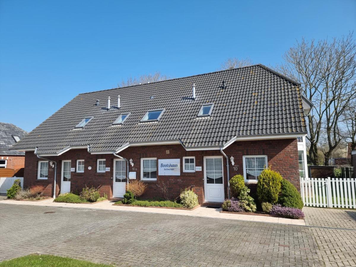 Ferienhaus Steuerbord Im Bootshaus Neßmersiel Exteriér fotografie